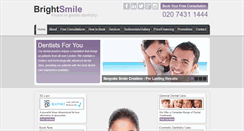Desktop Screenshot of brightsmileclinic.co.uk