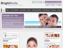 Tablet Screenshot of brightsmileclinic.co.uk